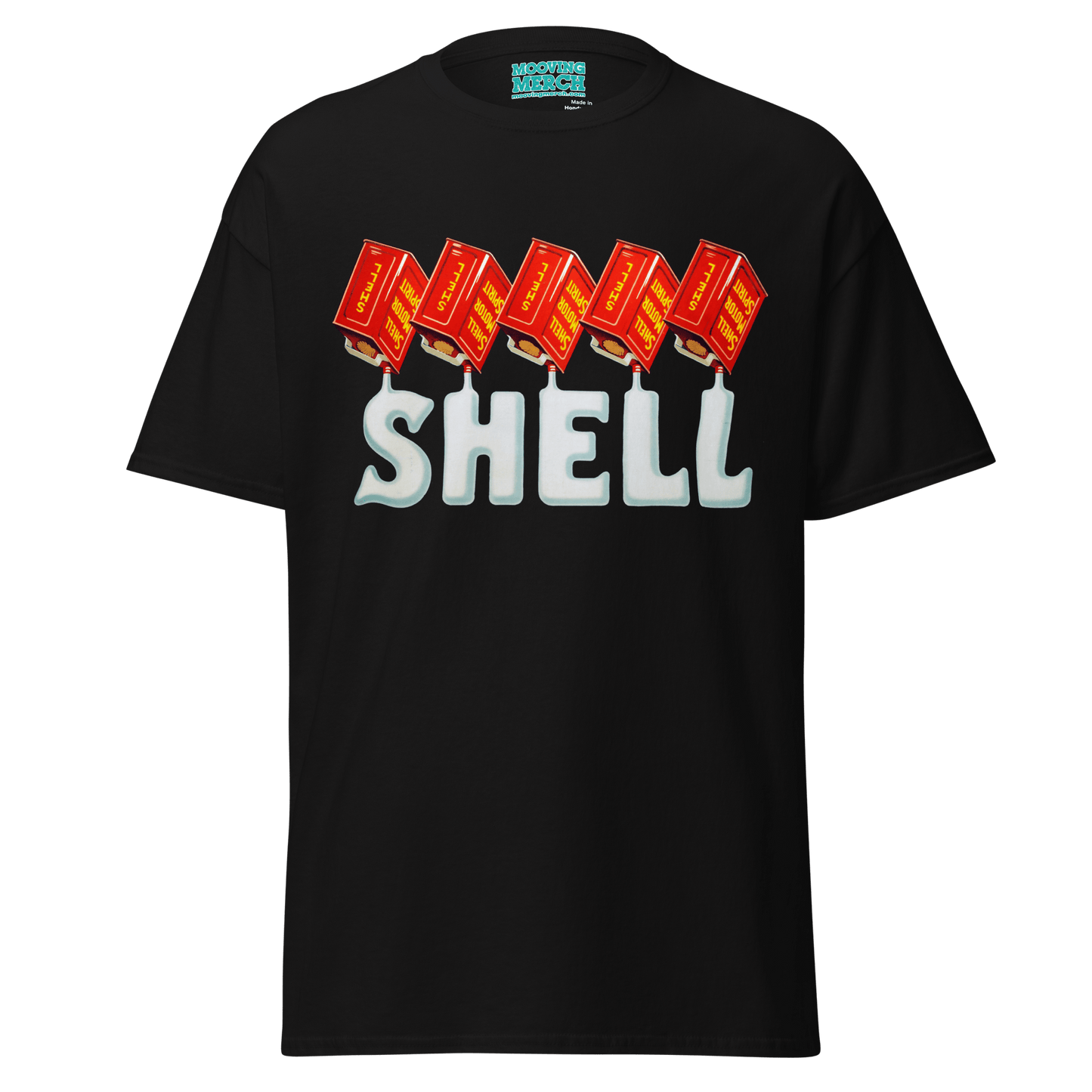 Shell Oils Retro Vintage T-Shirt - 12 Colours! - Unisex S to 5XL - Mooving Merch