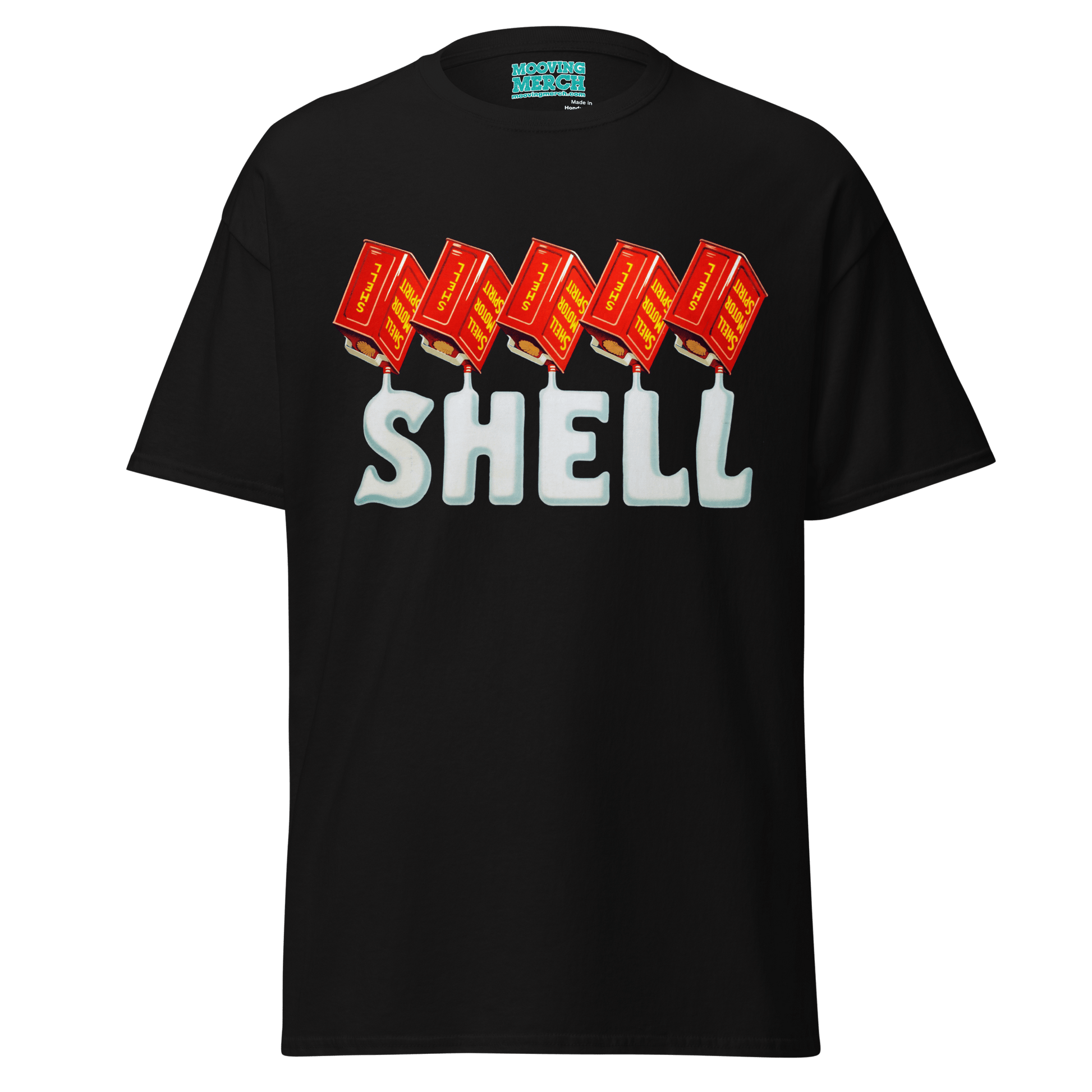 Shell Oils Retro Vintage T-Shirt - 12 Colours! - Unisex S to 5XL - Mooving Merch