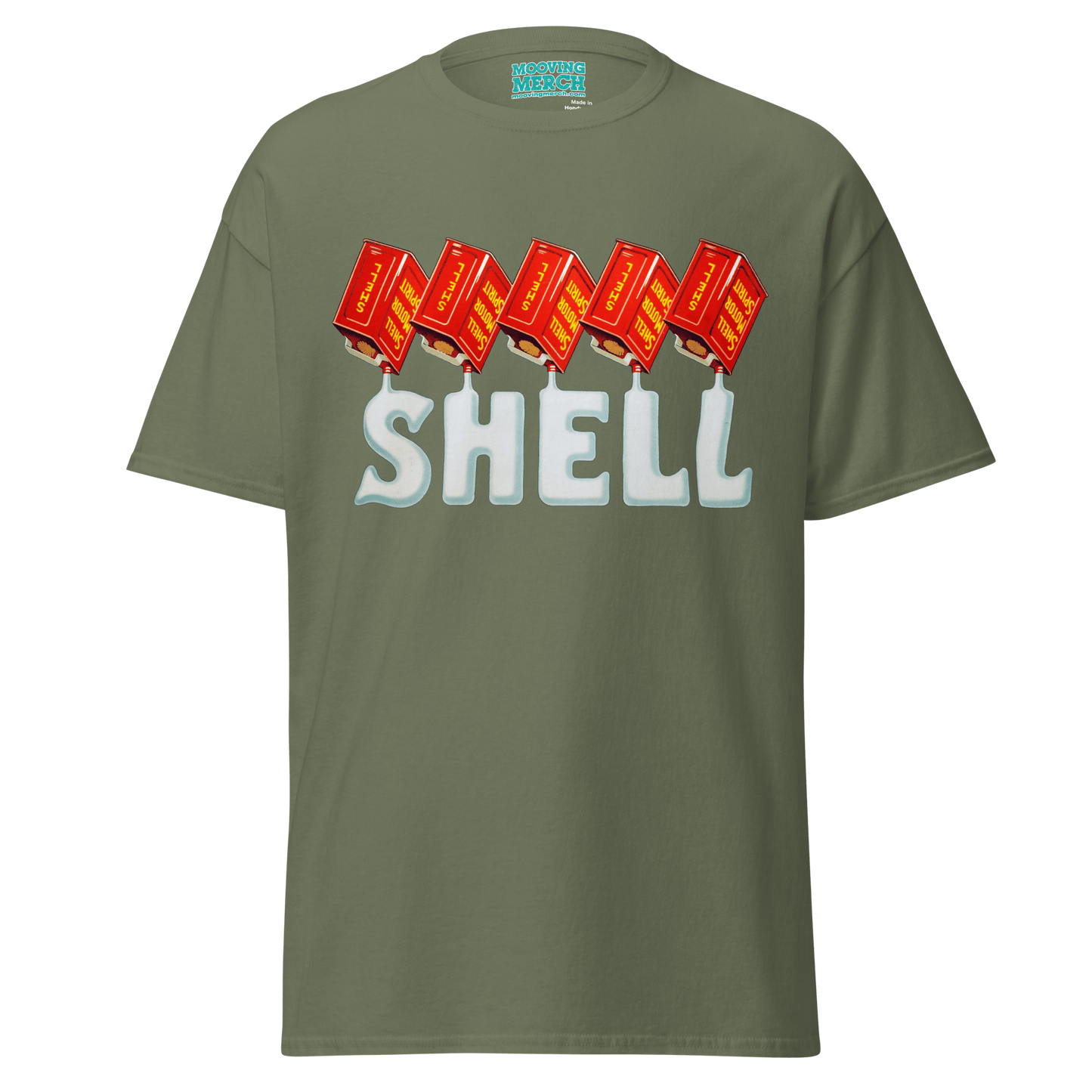 Shell Oils Retro Vintage T-Shirt - 12 Colours! - Unisex S to 5XL - Mooving Merch