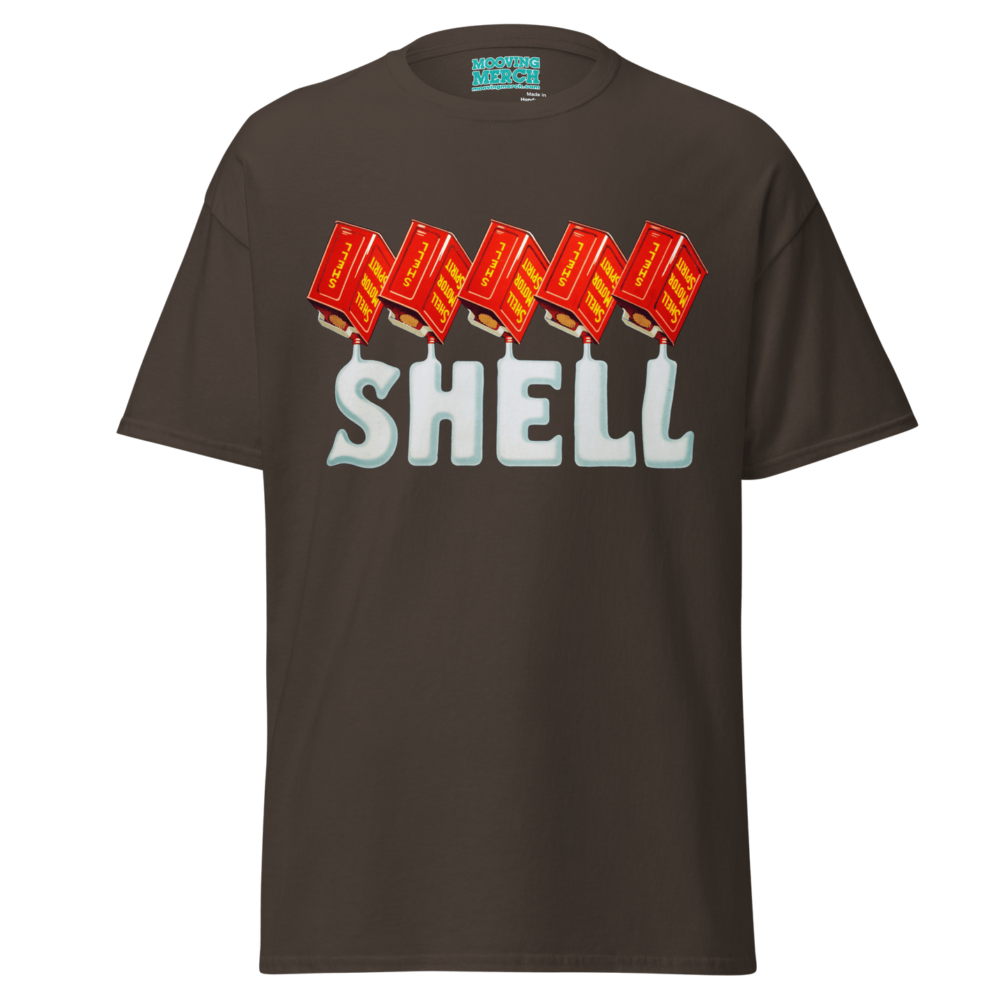 Shell Oils Retro Vintage T-Shirt - 12 Colours! - Unisex S to 5XL - Mooving Merch
