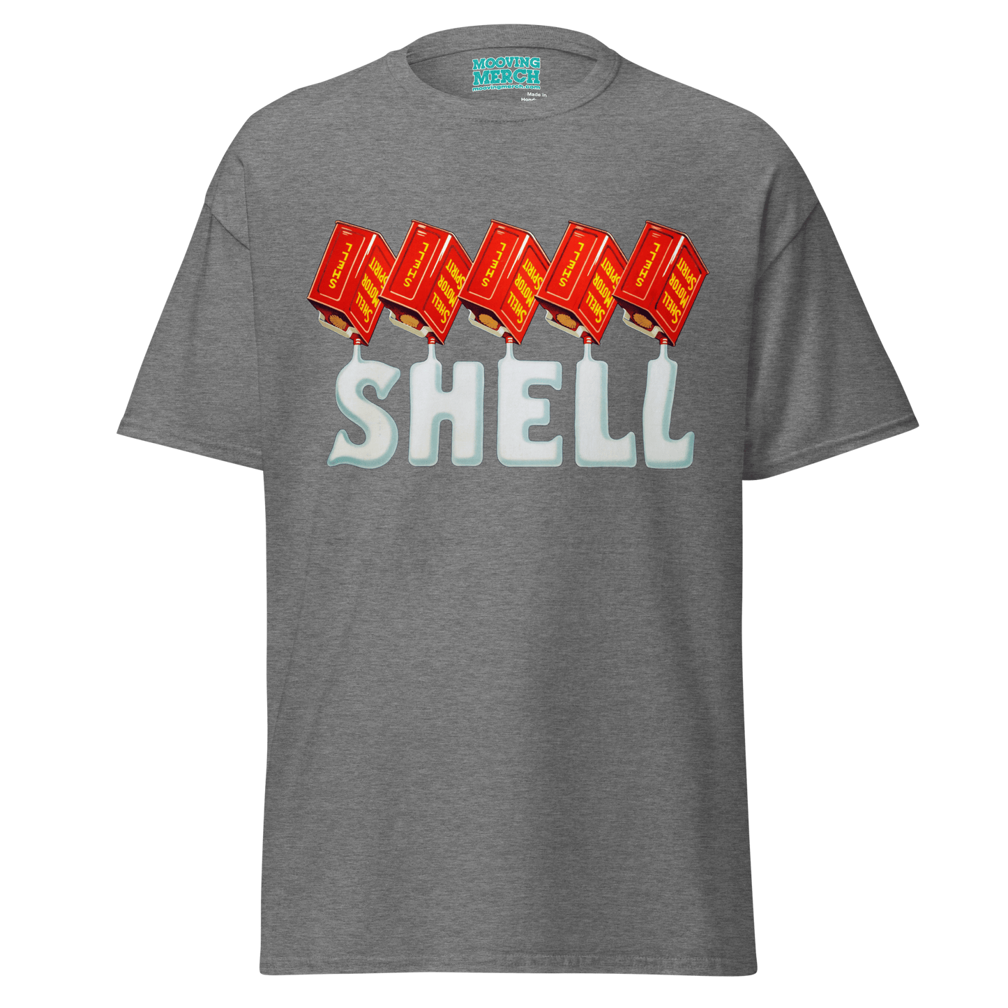 Shell Oils Retro Vintage T-Shirt - 12 Colours! - Unisex S to 5XL - Mooving Merch