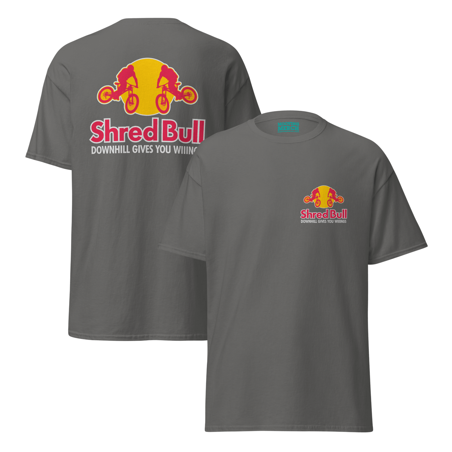 Shred Bull Parody Advertising T-Shirt - 9 Colours - S to 5XL - Mooving Merch