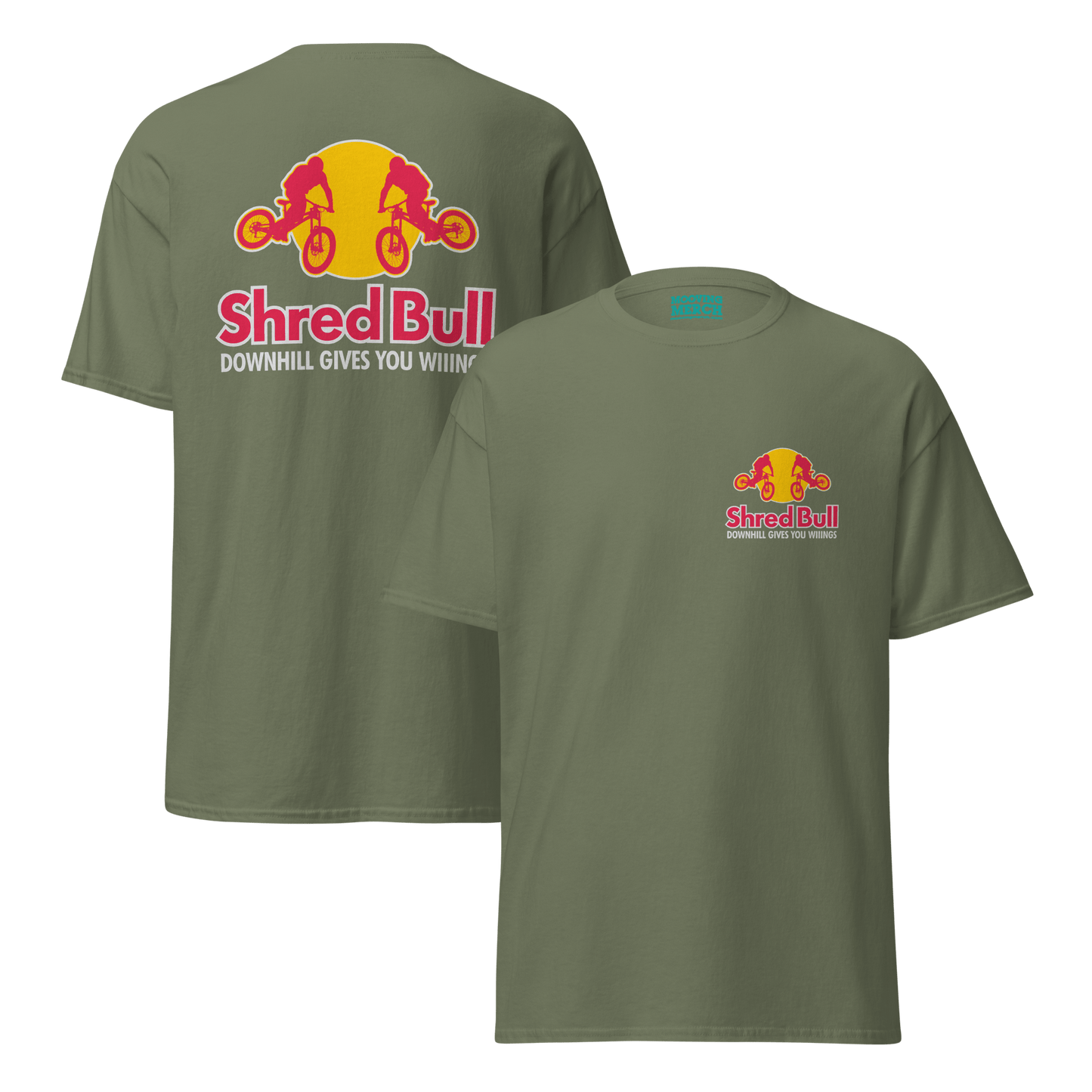 Shred Bull Parody Advertising T-Shirt - 9 Colours - S to 5XL - Mooving Merch