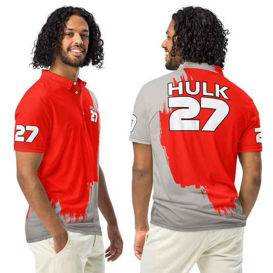 Nico Hulkenberg 27 Audi F1 Team Slim Fit Polo Shirt - Men's