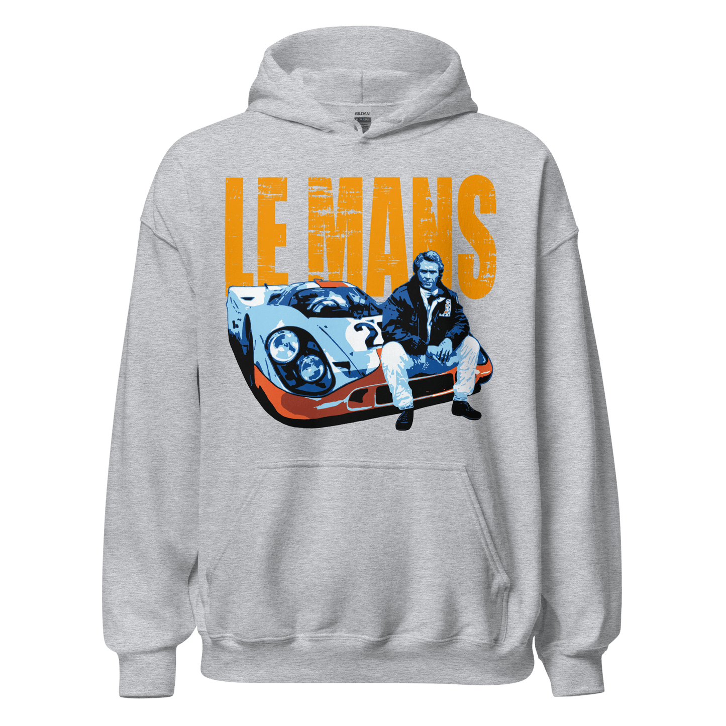 Steve McQueen Le Mans Gulf Porsche Hoodie - 8 Cols - Unisex S to 5XL - Mooving Merch