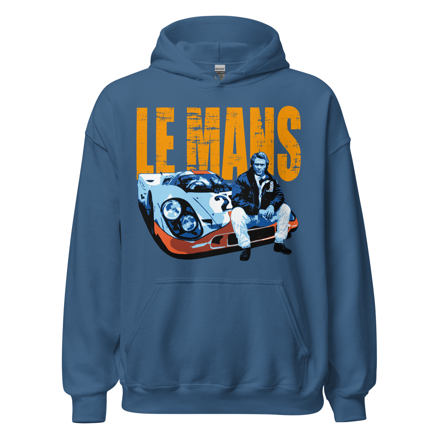 Steve McQueen Le Mans Gulf Porsche Hoodie - 8 Cols - Unisex S to 5XL - Mooving Merch