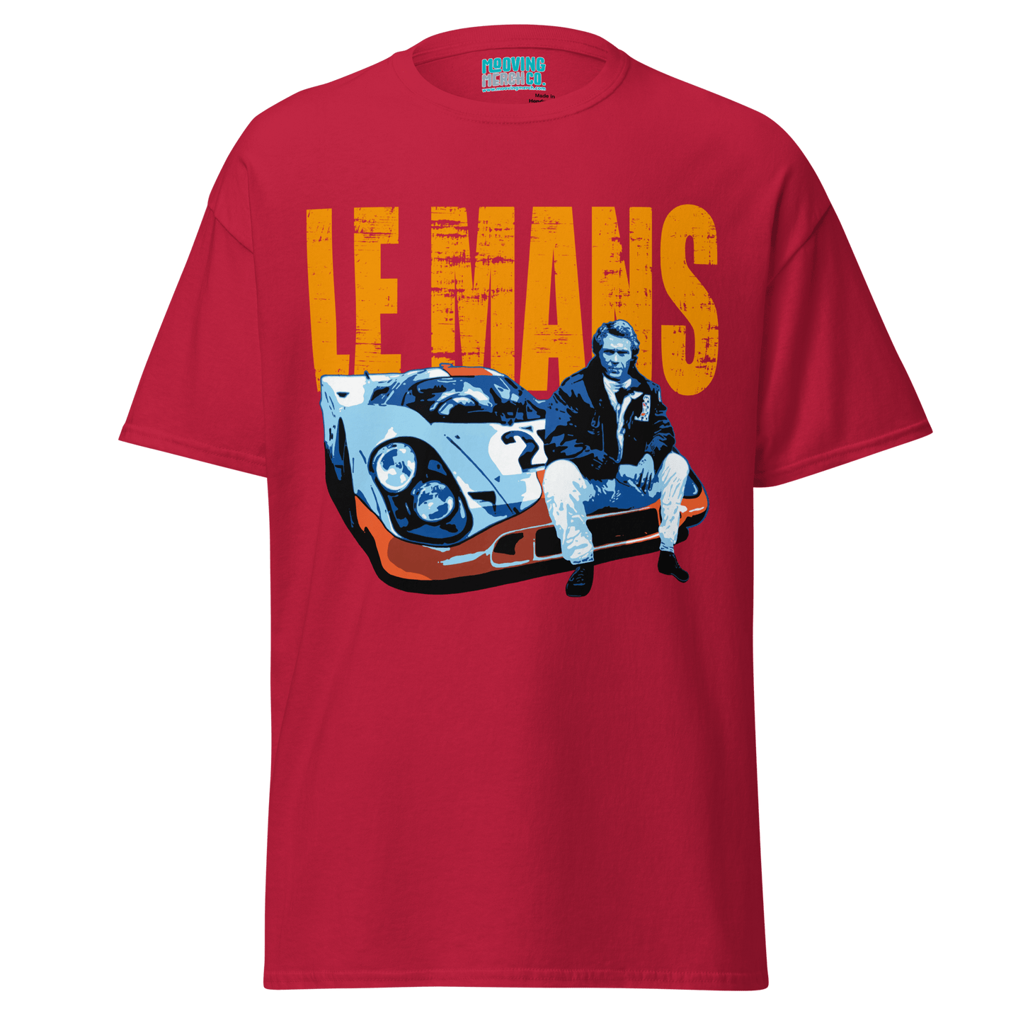 Steve McQueen Le Mans Gulf Porsche T-Shirt - 10 Cols - Unisex S to 5XL - Mooving Merch