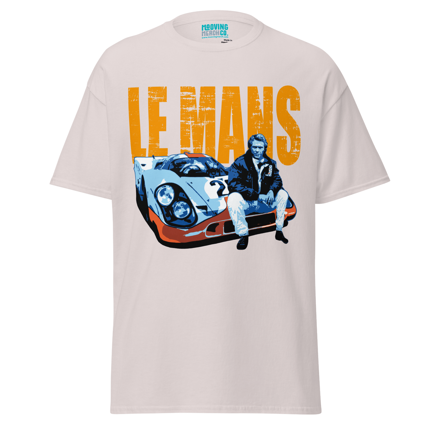 Steve McQueen Le Mans Gulf Porsche T-Shirt - 10 Cols - Unisex S to 5XL - Mooving Merch