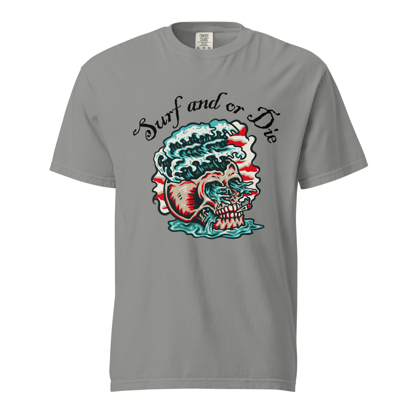 'Surf and or Die' Slogan Surf / Surfing T-Shirt - Unisex - 12 Colors - Mooving Merch