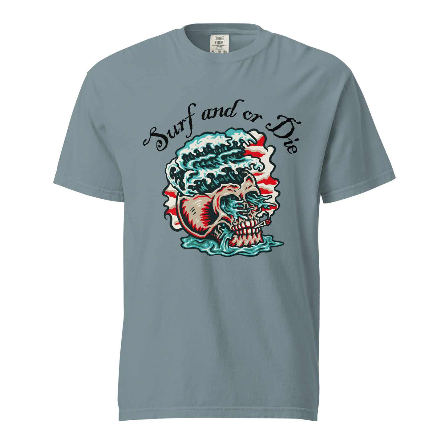 'Surf and or Die' Slogan Surf / Surfing T-Shirt - Unisex - 12 Colors - Mooving Merch