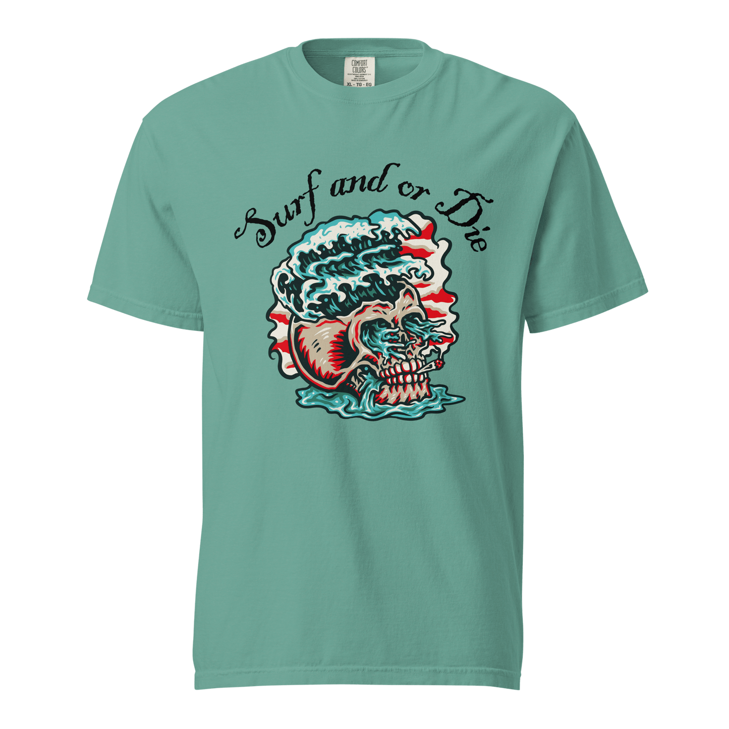 'Surf and or Die' Slogan Surf / Surfing T-Shirt - Unisex - 12 Colors - Mooving Merch