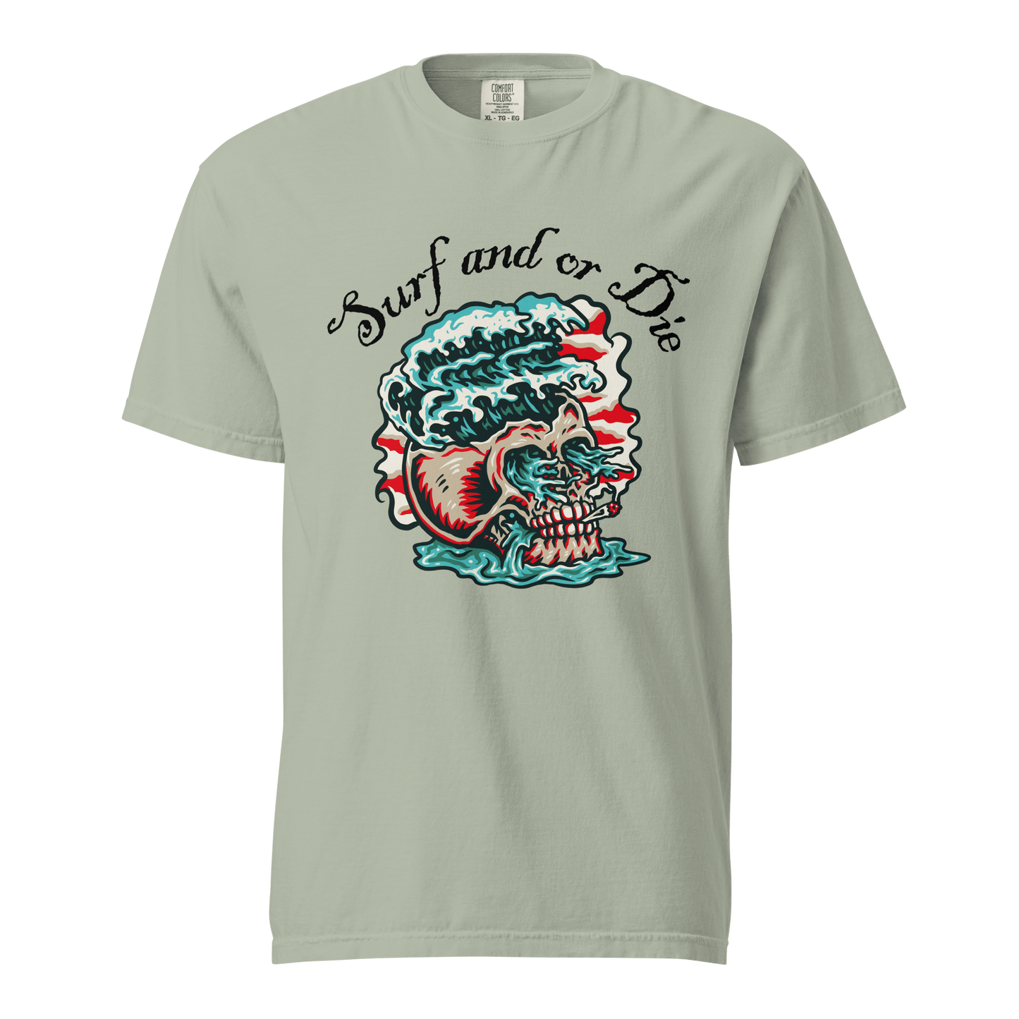'Surf and or Die' Slogan Surf / Surfing T-Shirt - Unisex - 12 Colors - Mooving Merch