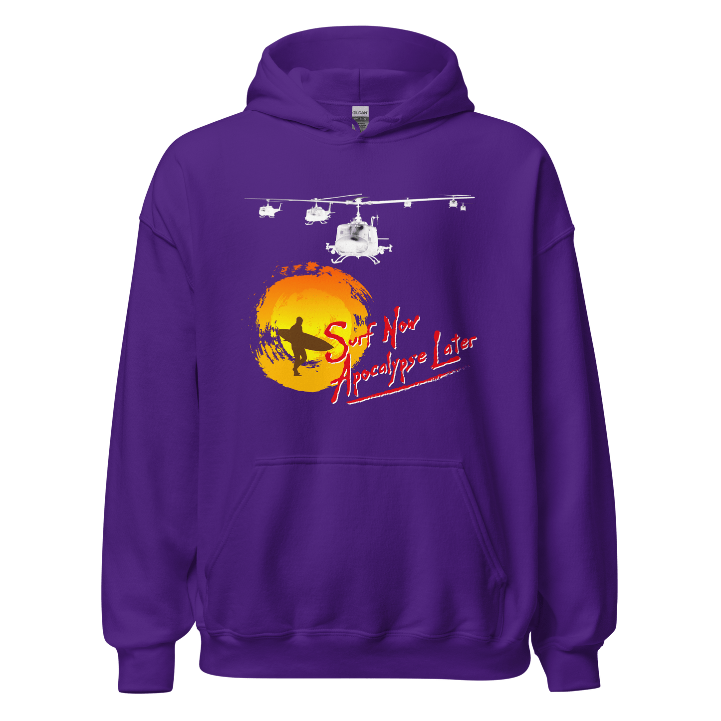 Surf Now Apocalypse Later Surfing Hoodie - 8 Colours - Unisex - Mooving Merch