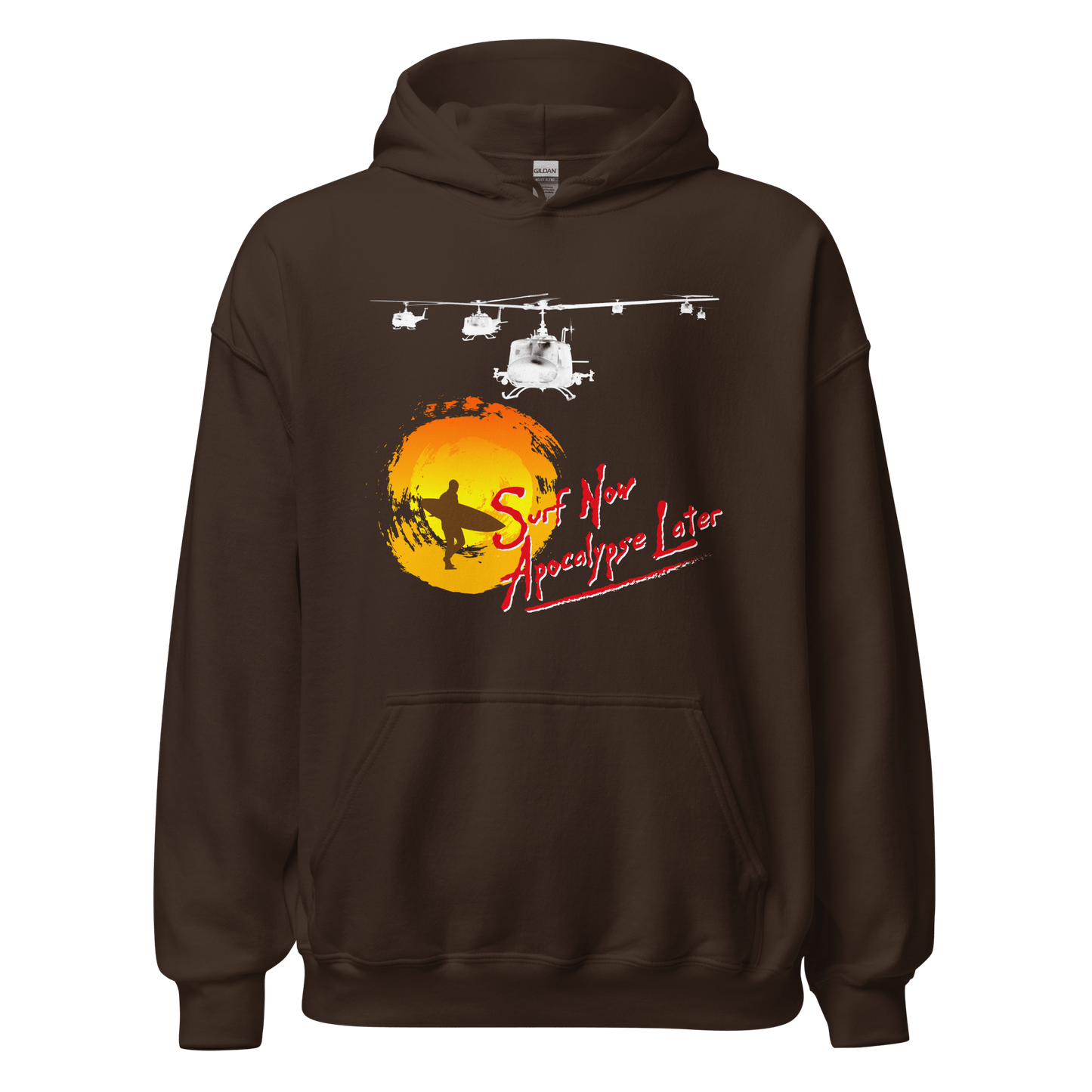 Surf Now Apocalypse Later Surfing Hoodie - 8 Colours - Unisex - Mooving Merch