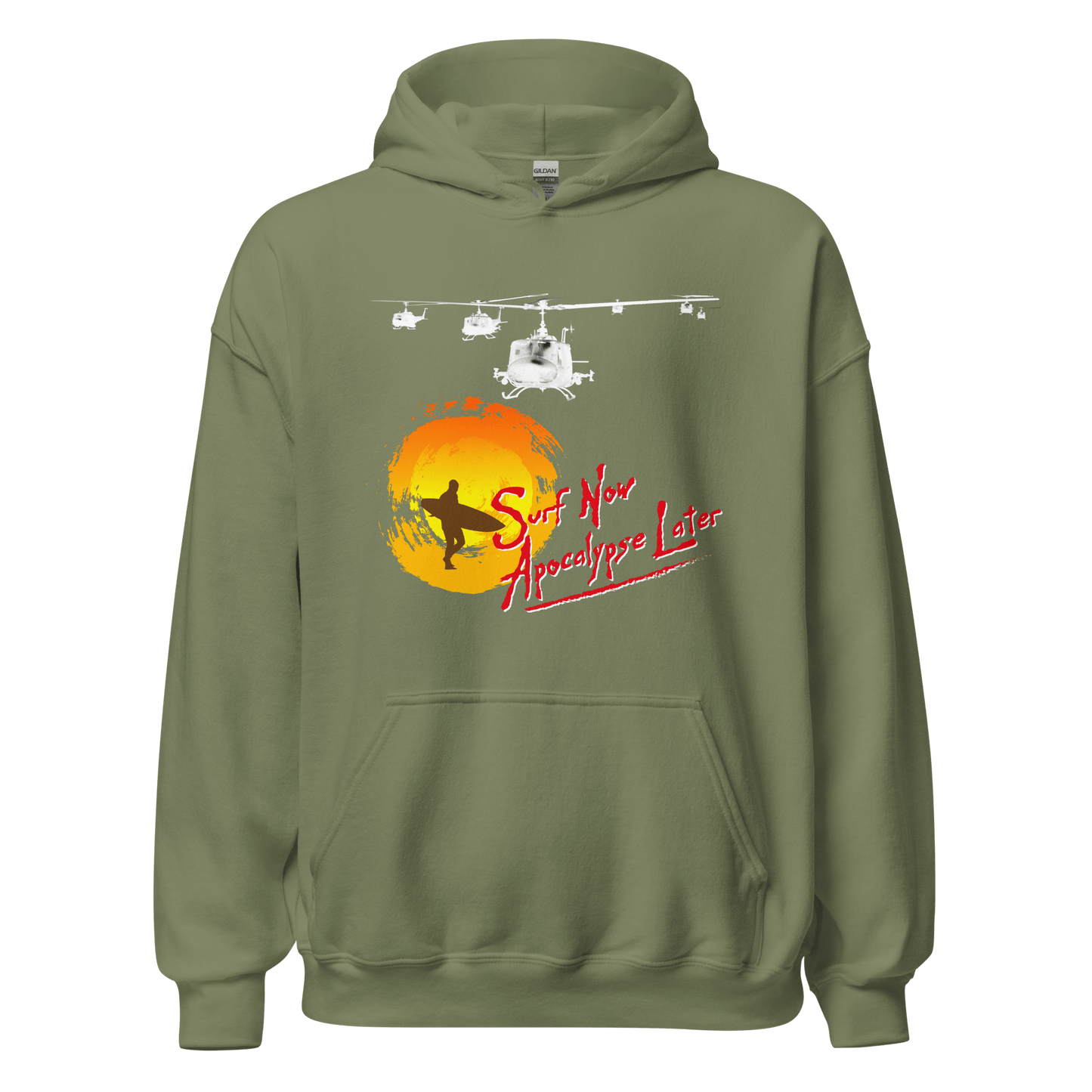 Surf Now Apocalypse Later Surfing Hoodie - 8 Colours - Unisex - Mooving Merch