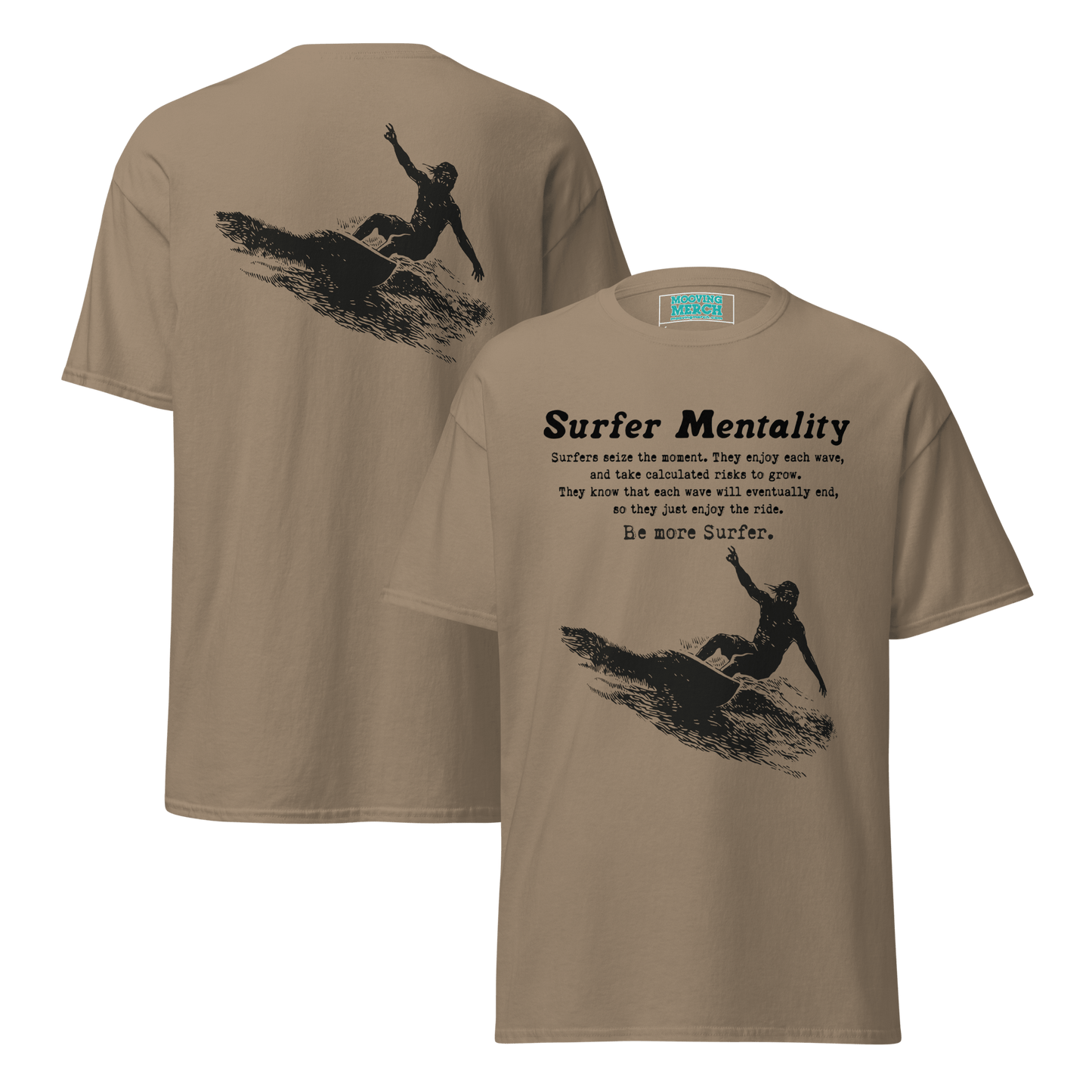 Surfer Mentality Surf Culture T-Shirt - 12 Cols! - Unisex S to 5XL - Mooving Merch