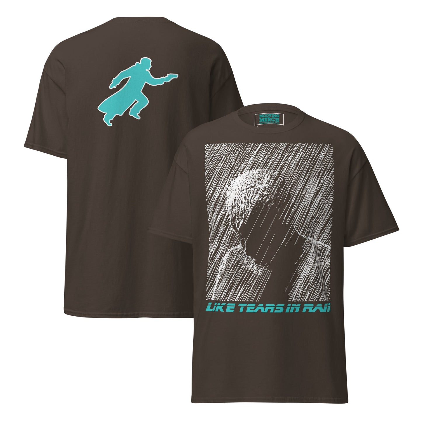 Tears in Rain Blade Runner T-Shirt - Double Sided Print - 7 Colours - S to 5XL - Mooving Merch