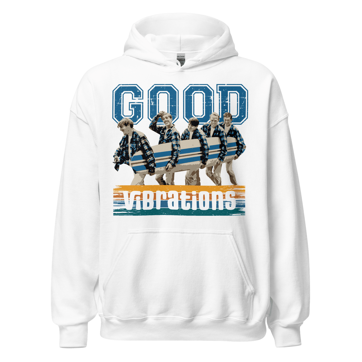 The Beach Boys Good Vibrations Hoodie - 5 Colors - S to 5XL - Mooving Merch