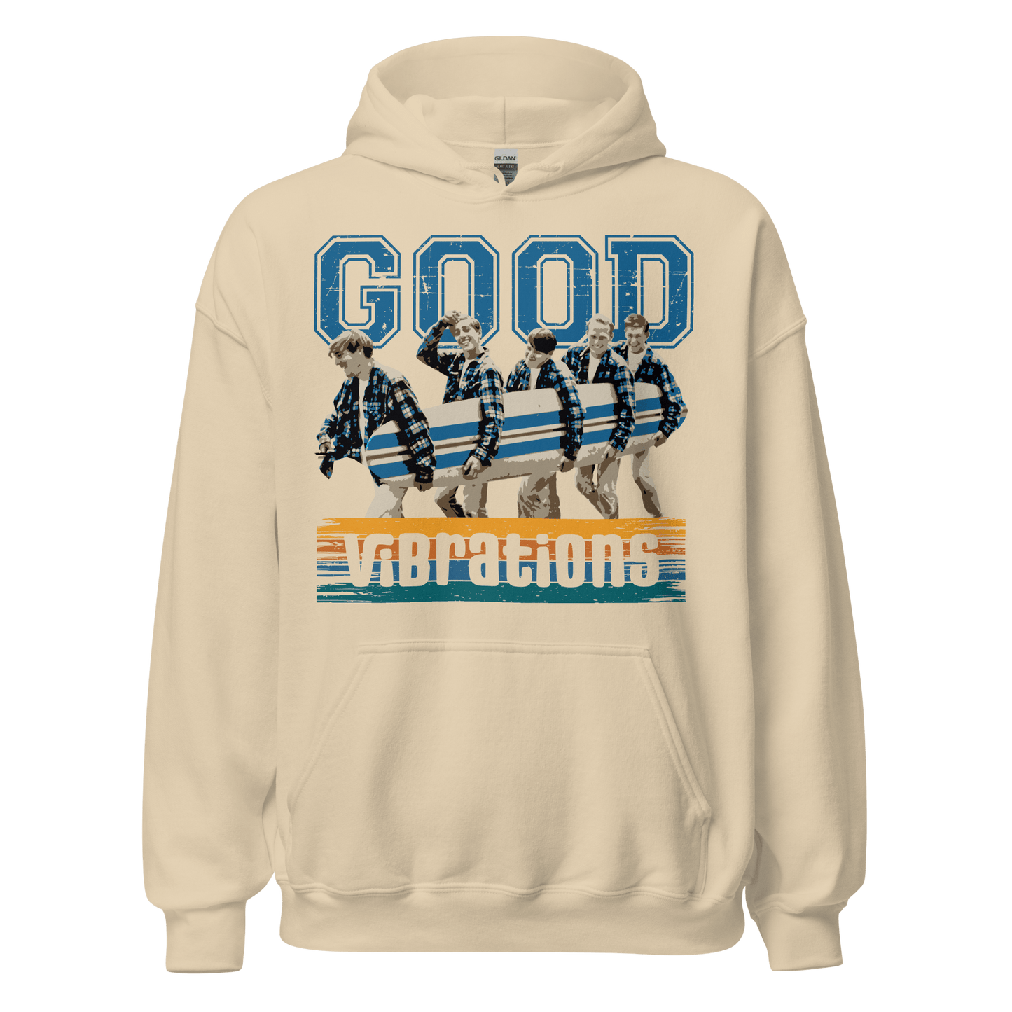 The Beach Boys Good Vibrations Hoodie - 5 Colors - S to 5XL - Mooving Merch