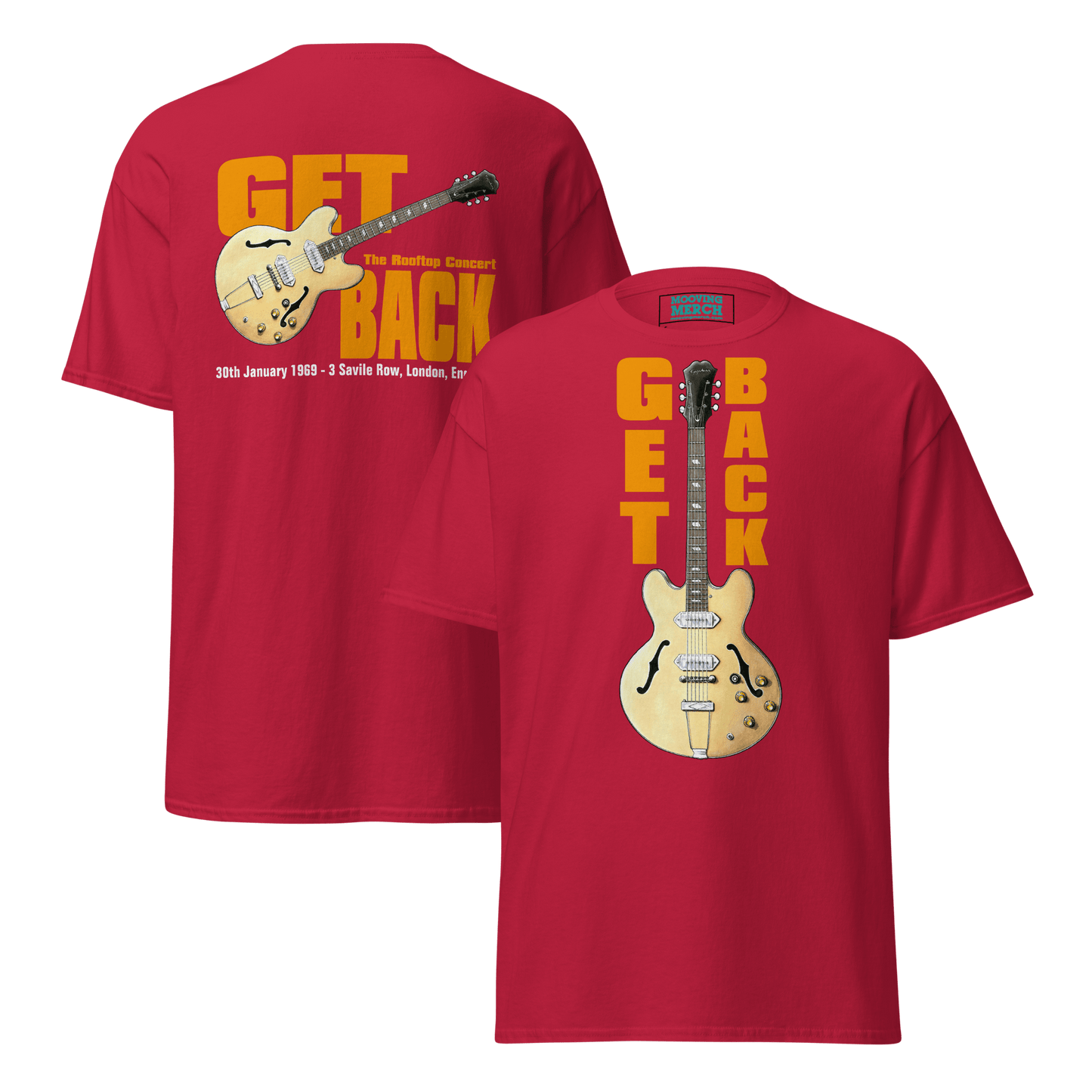 The Beatles Get Back Concert T-Shirt - 9 Colours - S to 5XL - Mooving Merch