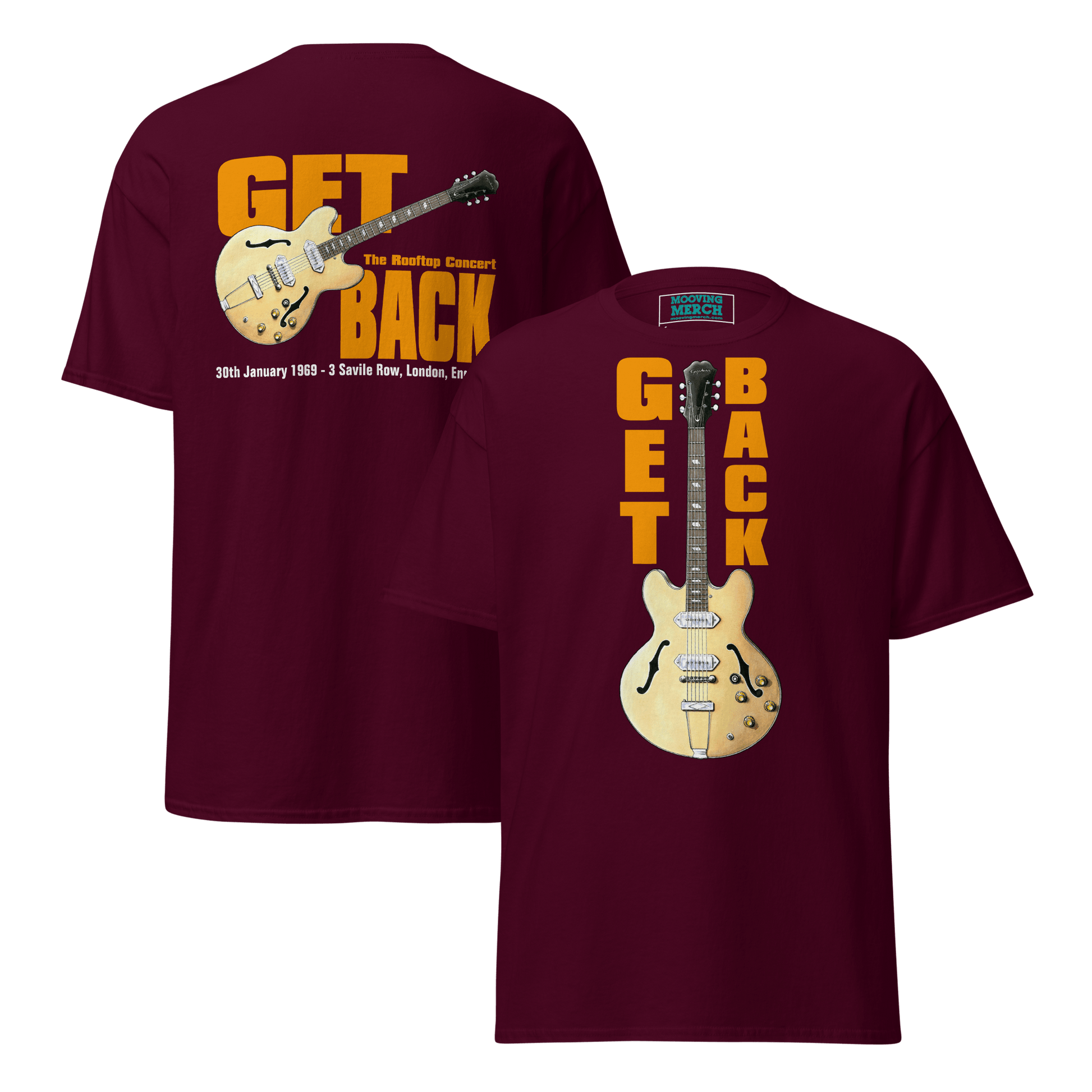 The Beatles Get Back Concert T-Shirt - 9 Colours - S to 5XL - Mooving Merch