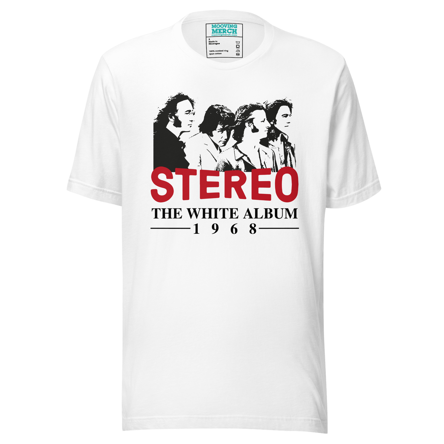The Beatles White Album Art T-Shirt - 9 Colours - S to 4XL - Mooving Merch