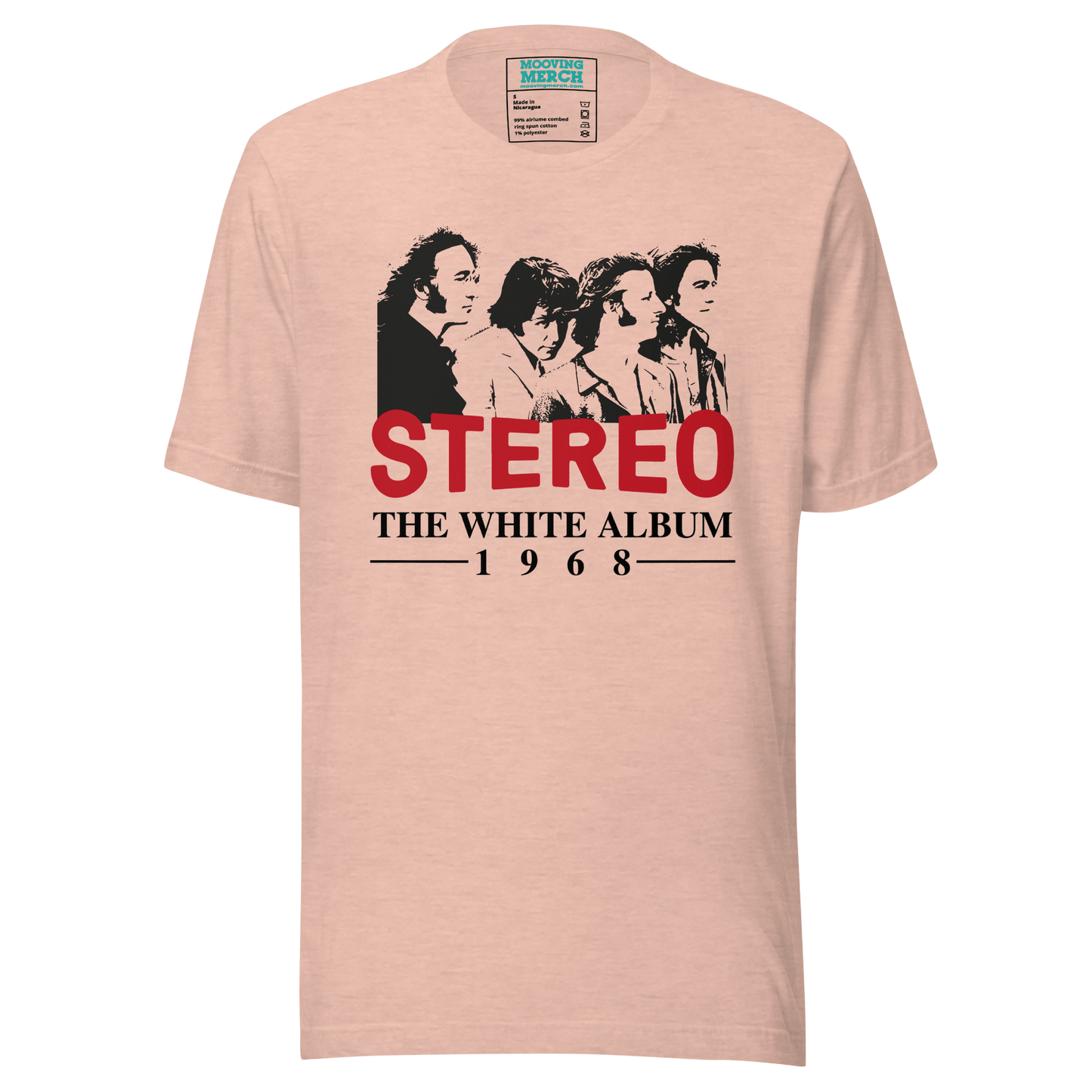 The Beatles White Album Art T-Shirt - 9 Colours - S to 4XL - Mooving Merch