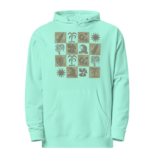 Tropical Surf Design Premium Mid - Weight Cotton Hoodie - Unisex - 6 Colors - Mooving Merch