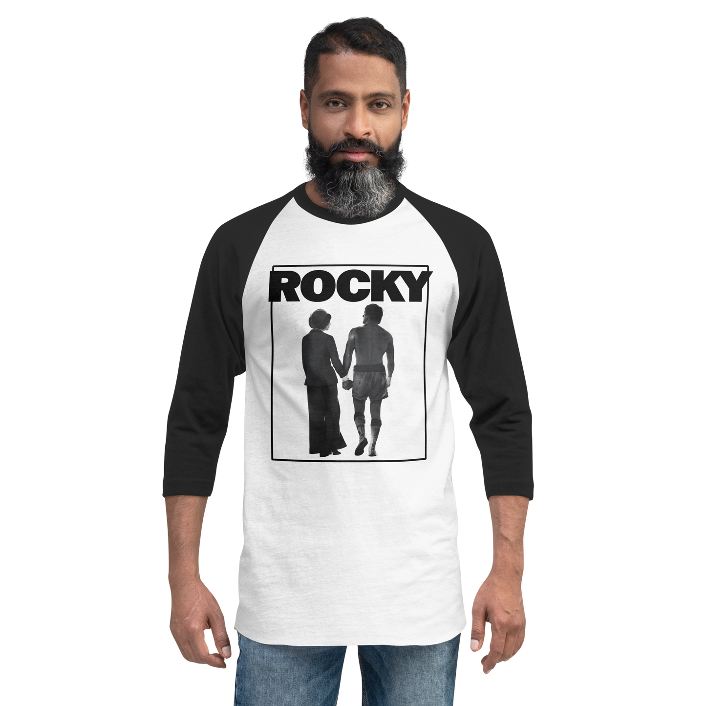 Camisa raglán de manga 3/4 de la película Rocky - 6 colores - Tallas XS a 2XL