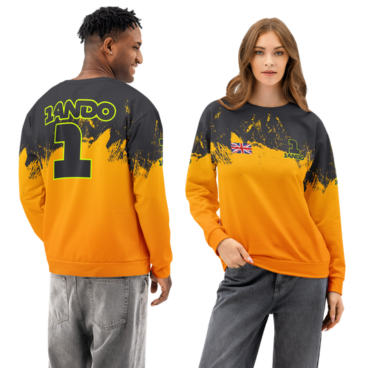 Lando Norris #1 McLaren F1 Racing Team Cotton Sweatshirt - Unisex