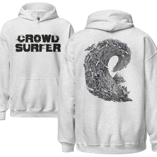 Crowd Surfer Surfing Hoodie - 7 Colours - S to 5XL