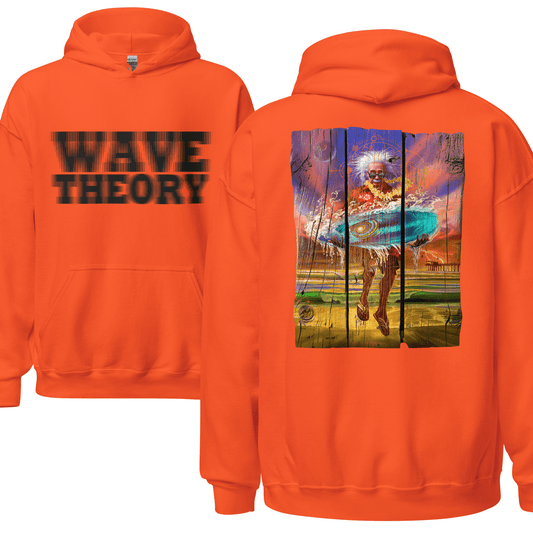 Wave Theory Einstein Themed Surf Hoodie - 7 Colours - S to 5XL - Mooving Merch