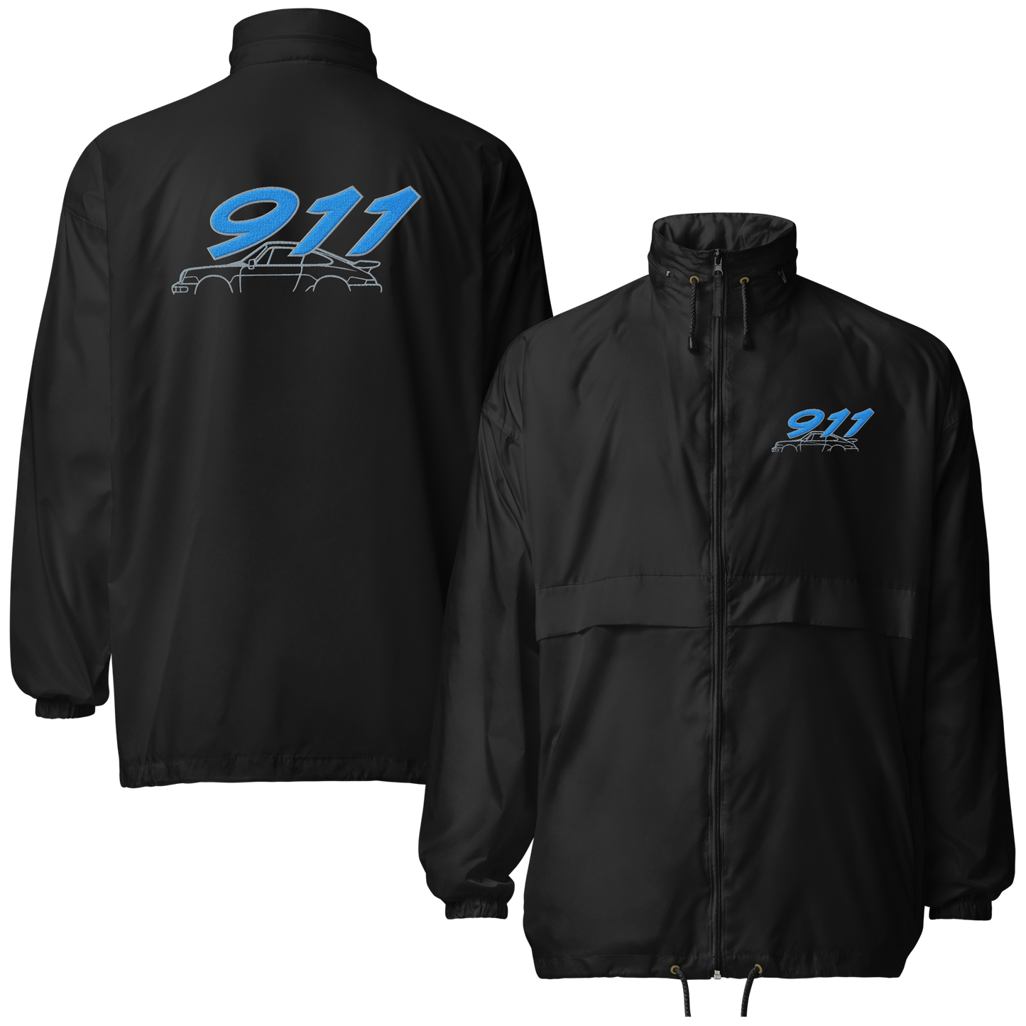 Cortavientos unisex bordado Porsche 911 Classic (3 colores, tallas S a 2XL)