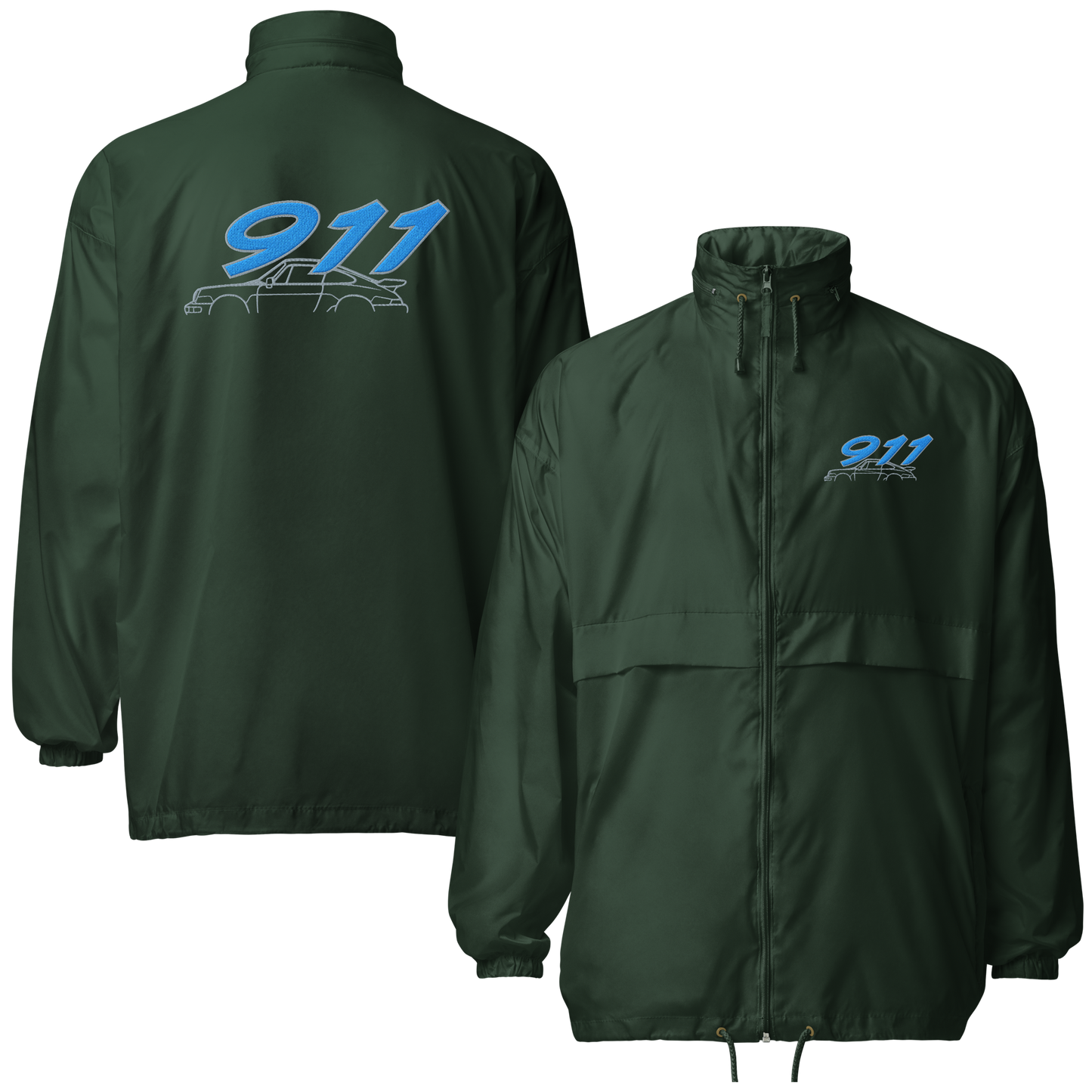 Cortavientos unisex bordado Porsche 911 Classic (3 colores, tallas S a 2XL)