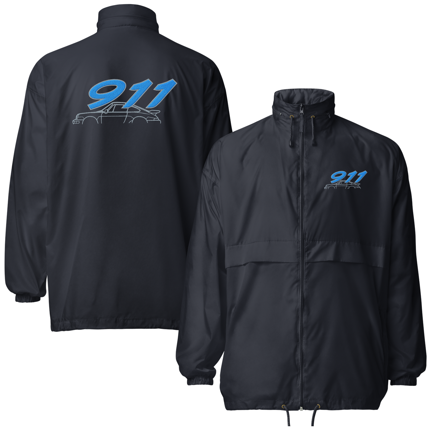 Cortavientos unisex bordado Porsche 911 Classic (3 colores, tallas S a 2XL)