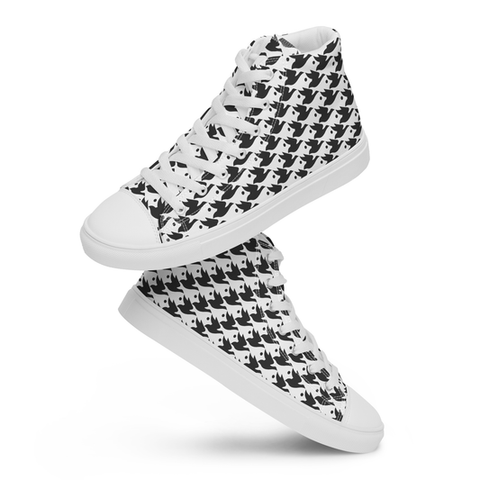 M.C. Escher Design High-Top Ladies Canvas Sneakers - US 5 to 12