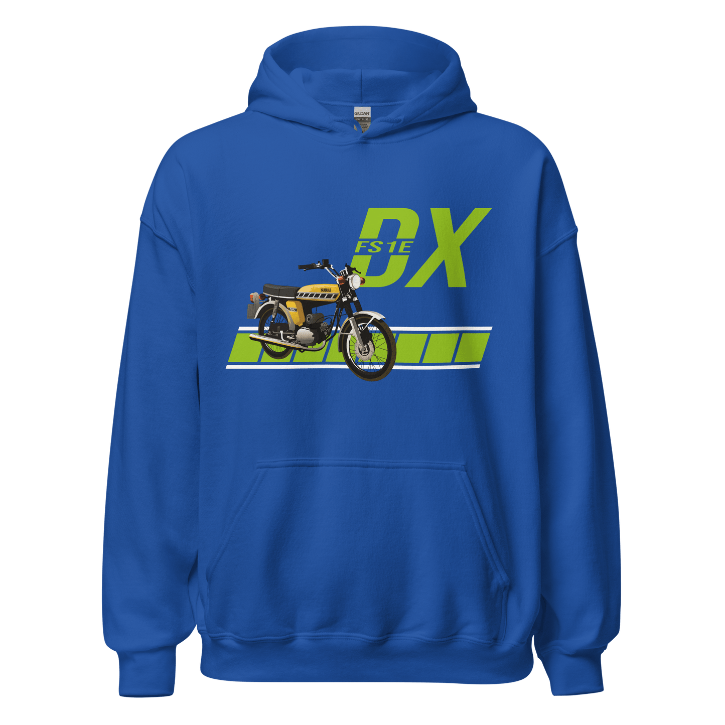 Yamaha FS1 - E DX 2 - Stroke Moped Hoodie - 8 Colours - Unisex - Mooving Merch