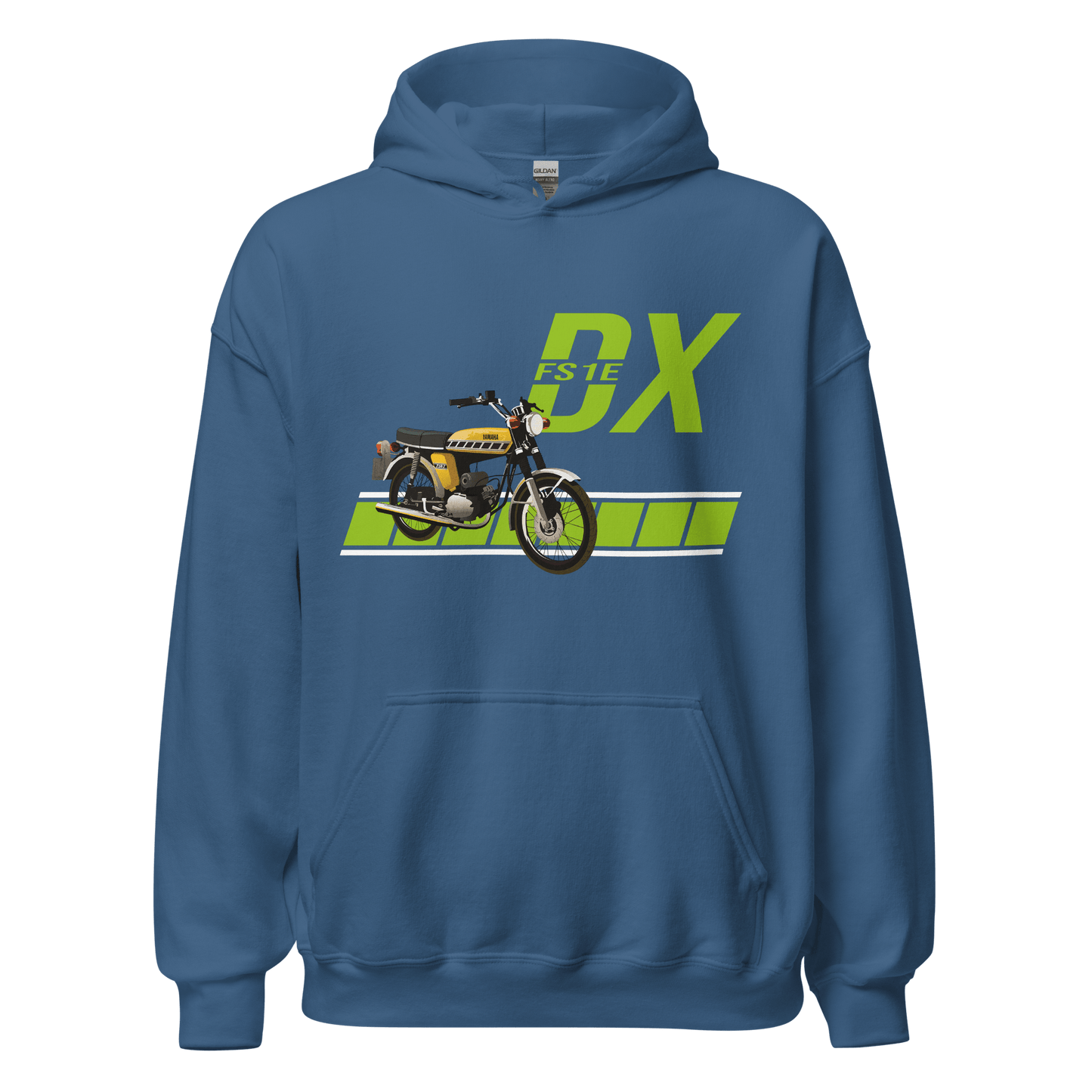 Yamaha FS1 - E DX 2 - Stroke Moped Hoodie - 8 Colours - Unisex - Mooving Merch