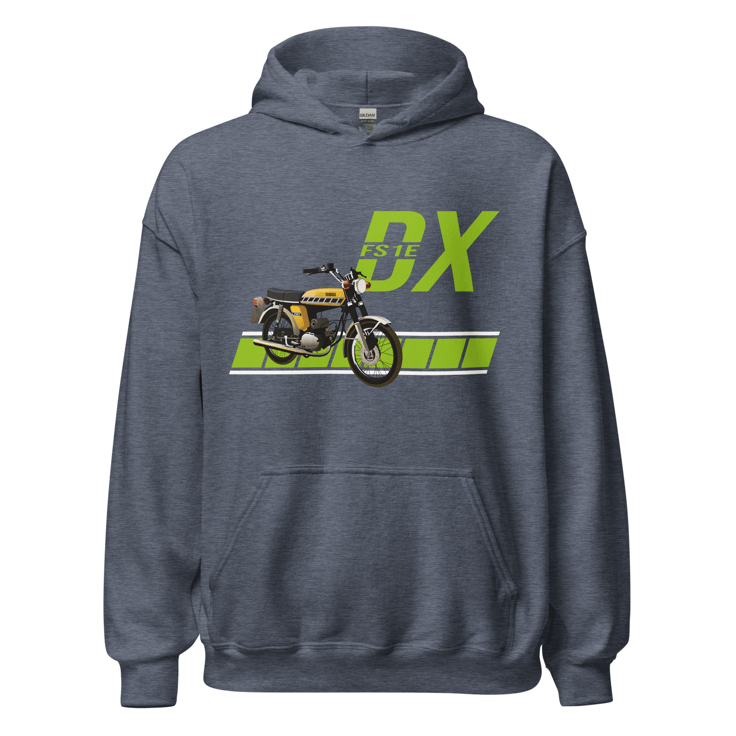 Yamaha FS1 - E DX 2 - Stroke Moped Hoodie - 8 Colours - Unisex - Mooving Merch
